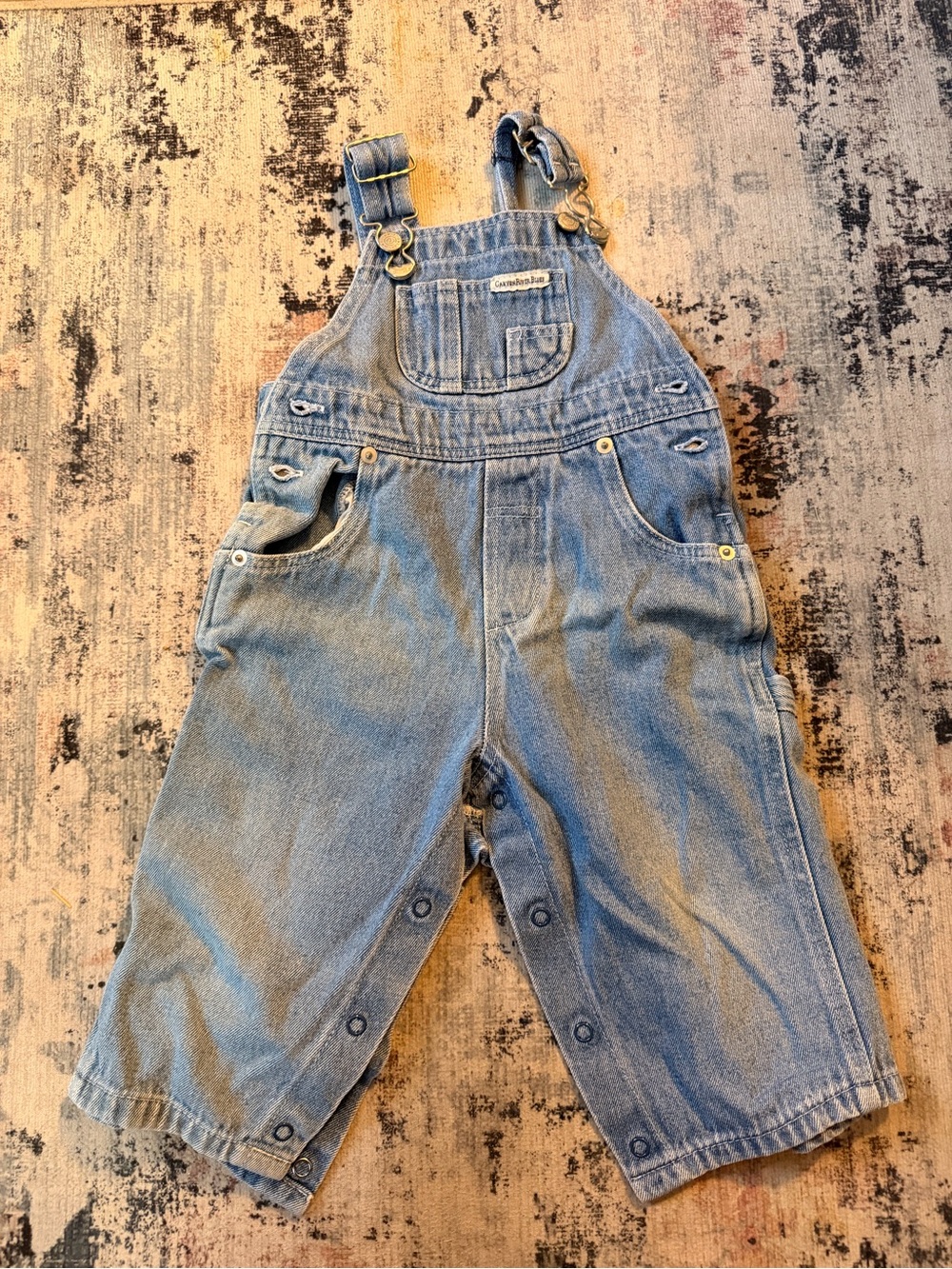Vintage Kids Denim Overalls